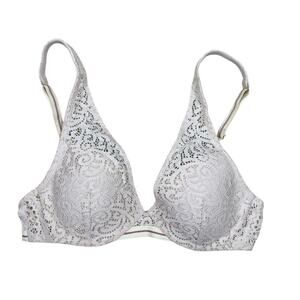 ThirdLove Artisan Lace Plunge Bra French Vanilla Size 34B